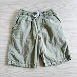 Cat & Jack Boy's Woven Pull-On Shorts Pale Light Green, Size Medium (8-10)